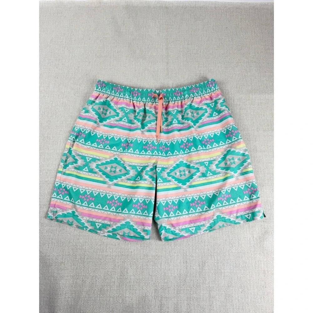 Chubbies Swim Trunks Men's Lined Aztec Multicolor Tribal 7